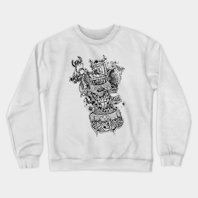 Mad Man Crewneck Sweatshirt by Zootownboy